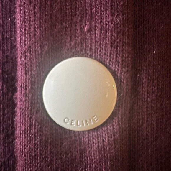 CELINE Burgundy Teddy Jacket